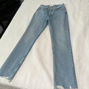 AGOLDE Size 24 Lana Mid Rise Straight Jeans